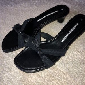 Donald Pliner Stretch Black Sandals Size 6